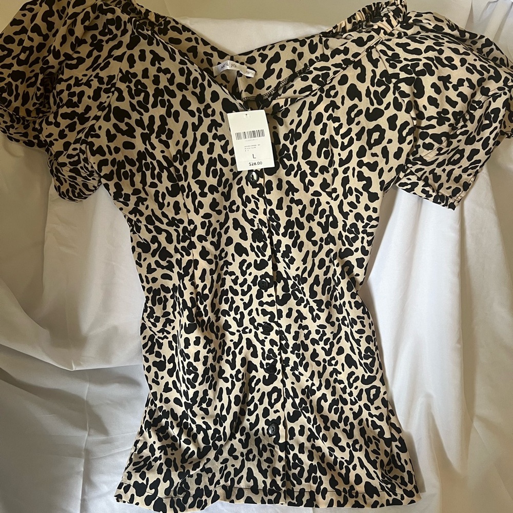 Forever21 cheetah mini dress size large